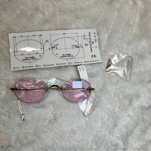 Garrett Leight Mr. Leight Makena S Rose Gold Sunglasses - Picture 4 of 12